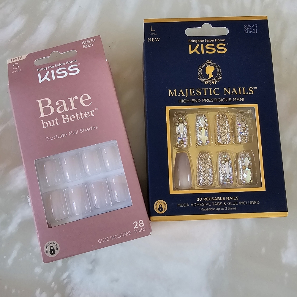 2 PACK GLAM NAILS